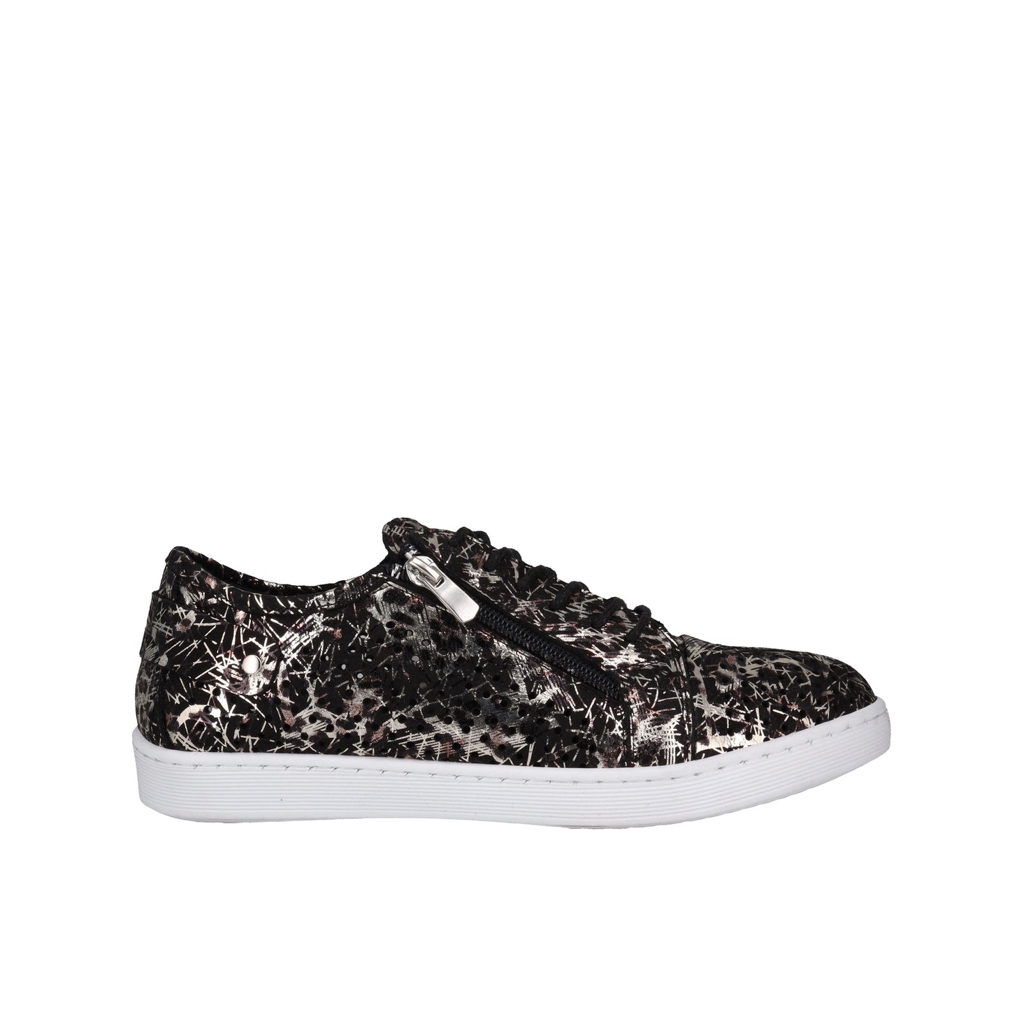 Cabello Black Leopard Sneaker - EG17P