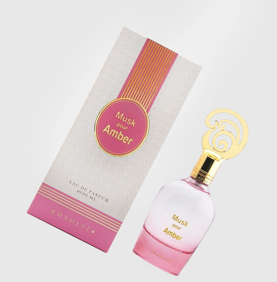 MUSK POUR AMBER 100ML EDP SPRAY BY KHADLAJ
