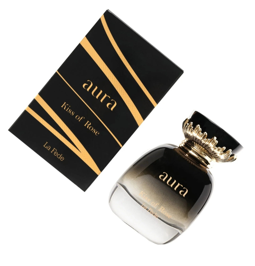 LA FEDE AURA KISS OF ROSE 100 ML EDP SPRAY FOR WOMEN BY KHADLAJ