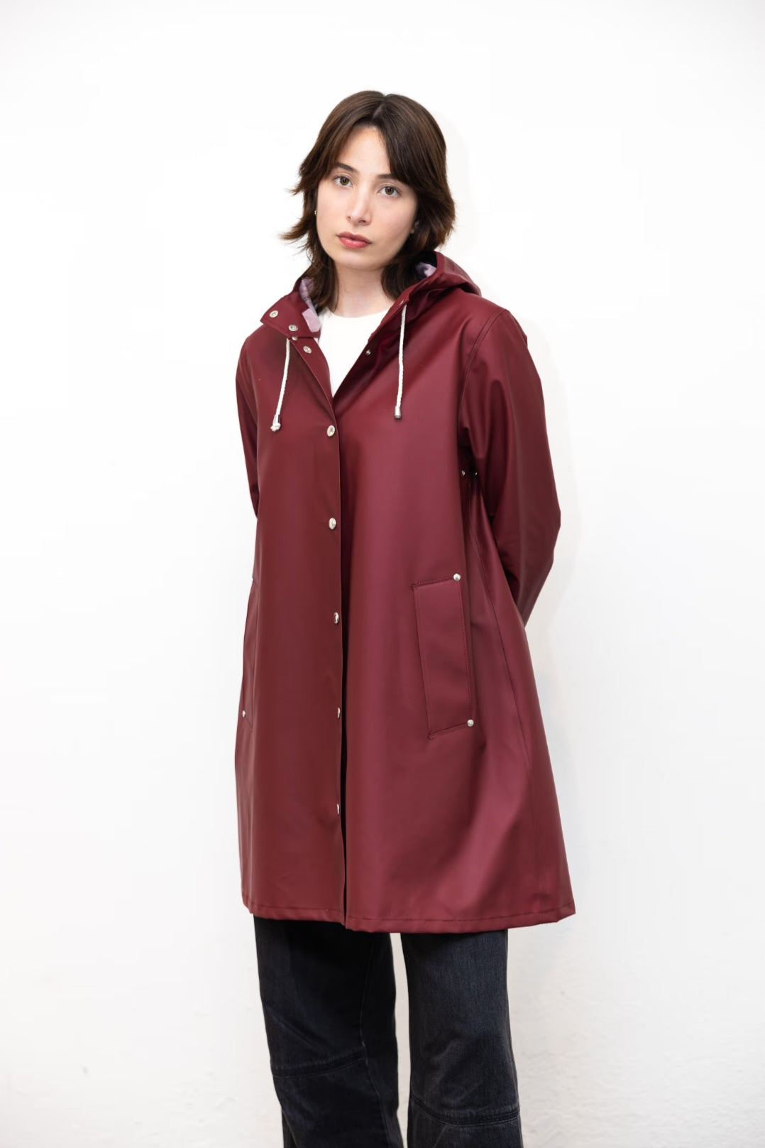 Mosebacke Lightweight Raincoat Burgundy