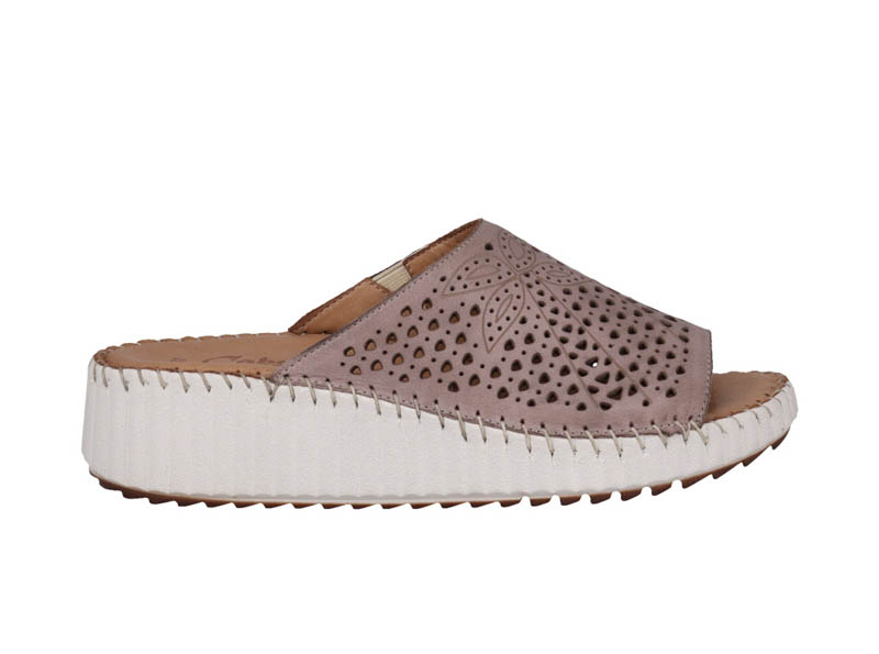 Cabello Time Ladies Wedge Taupe Sandal