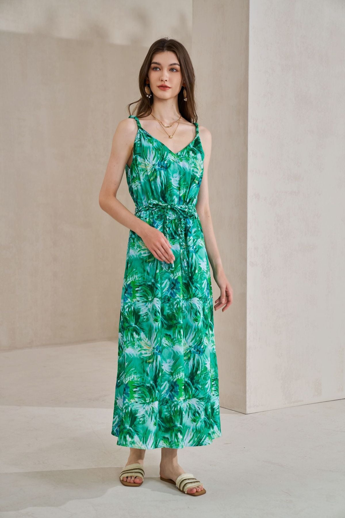 BIANCA LINEN LONG DRESS