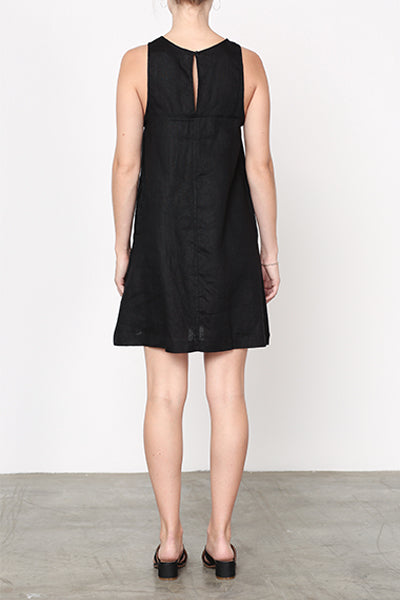 Linen Dress Black