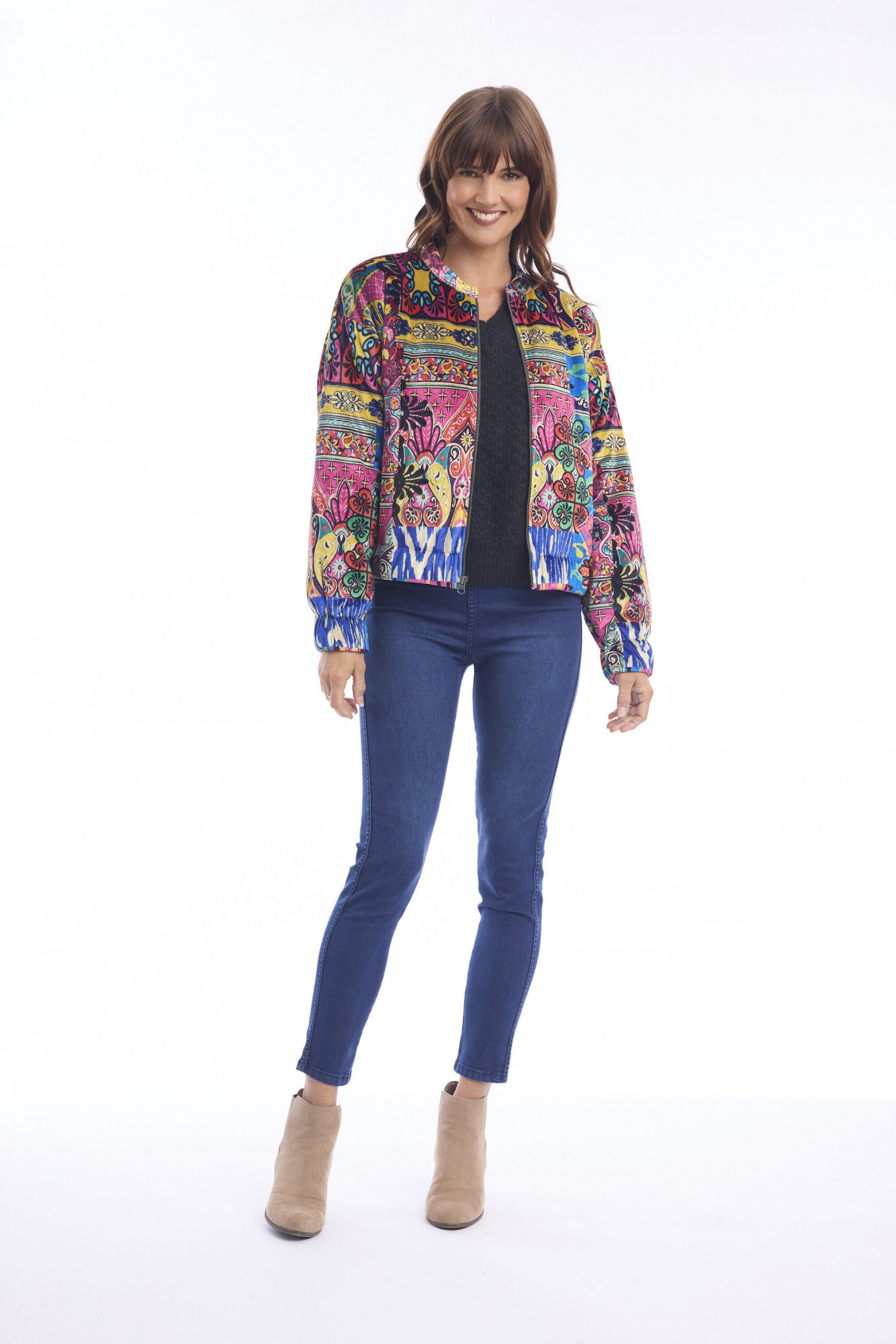 Capri Velvet Bomber Jacket