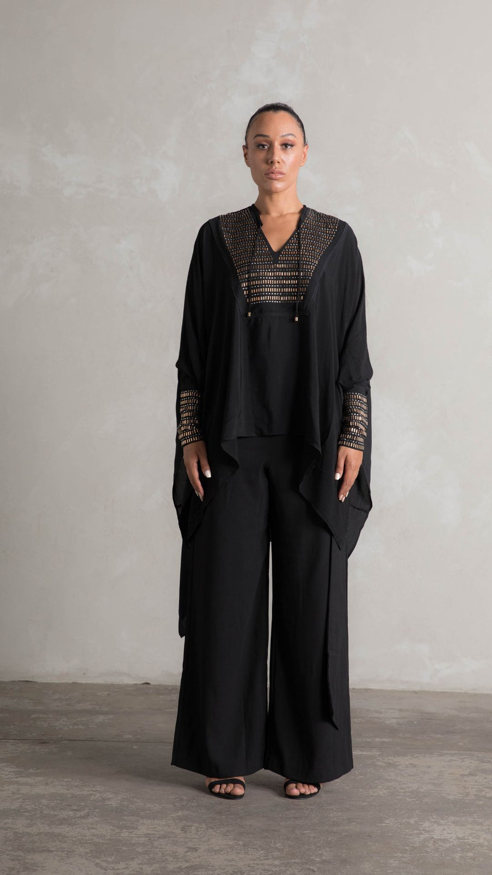 Black Chiara Kaftan Dress