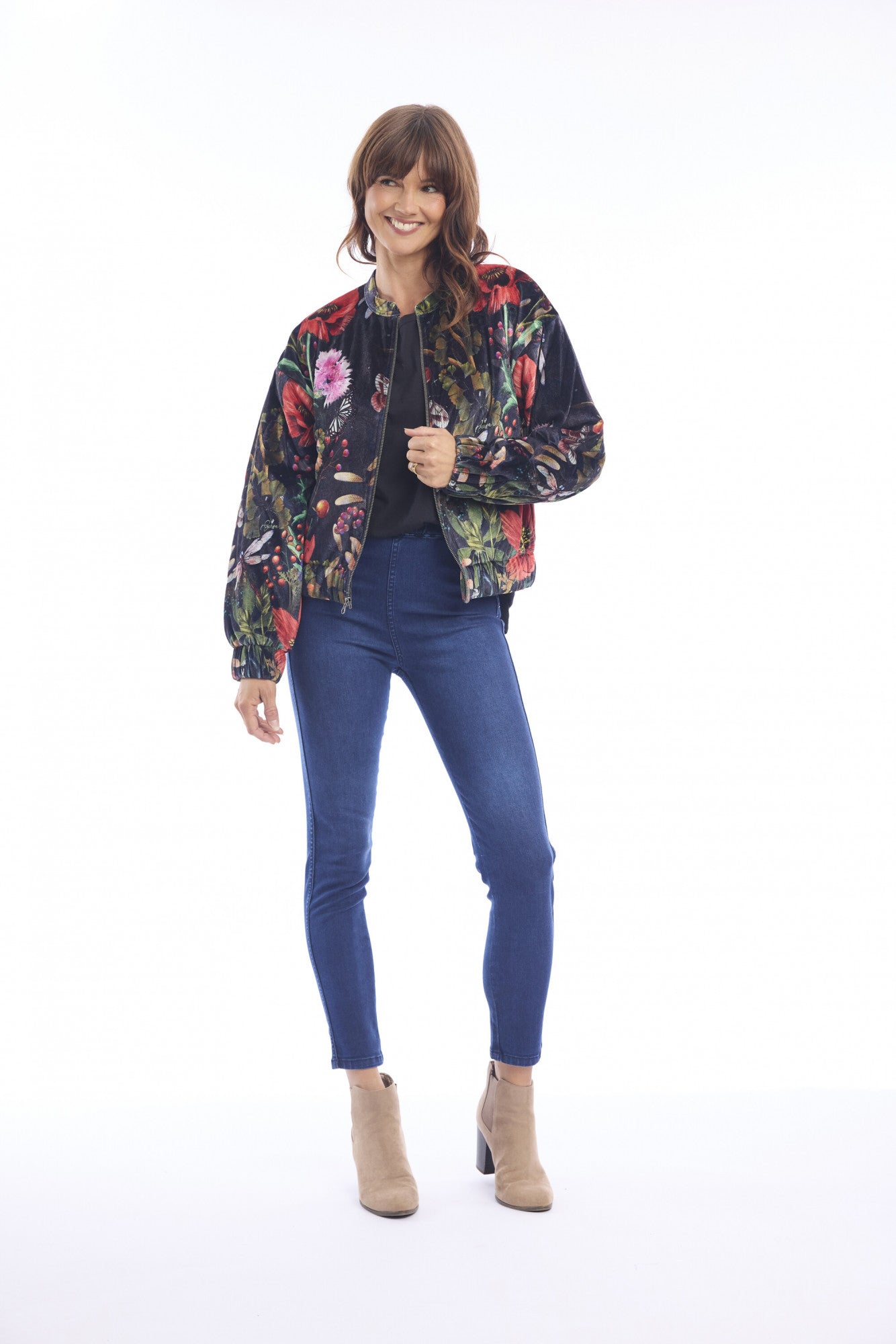 Verona Velvet Bomber Jacket