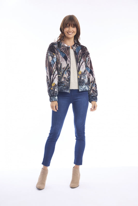 Sorno Velvet Bomber Jacket