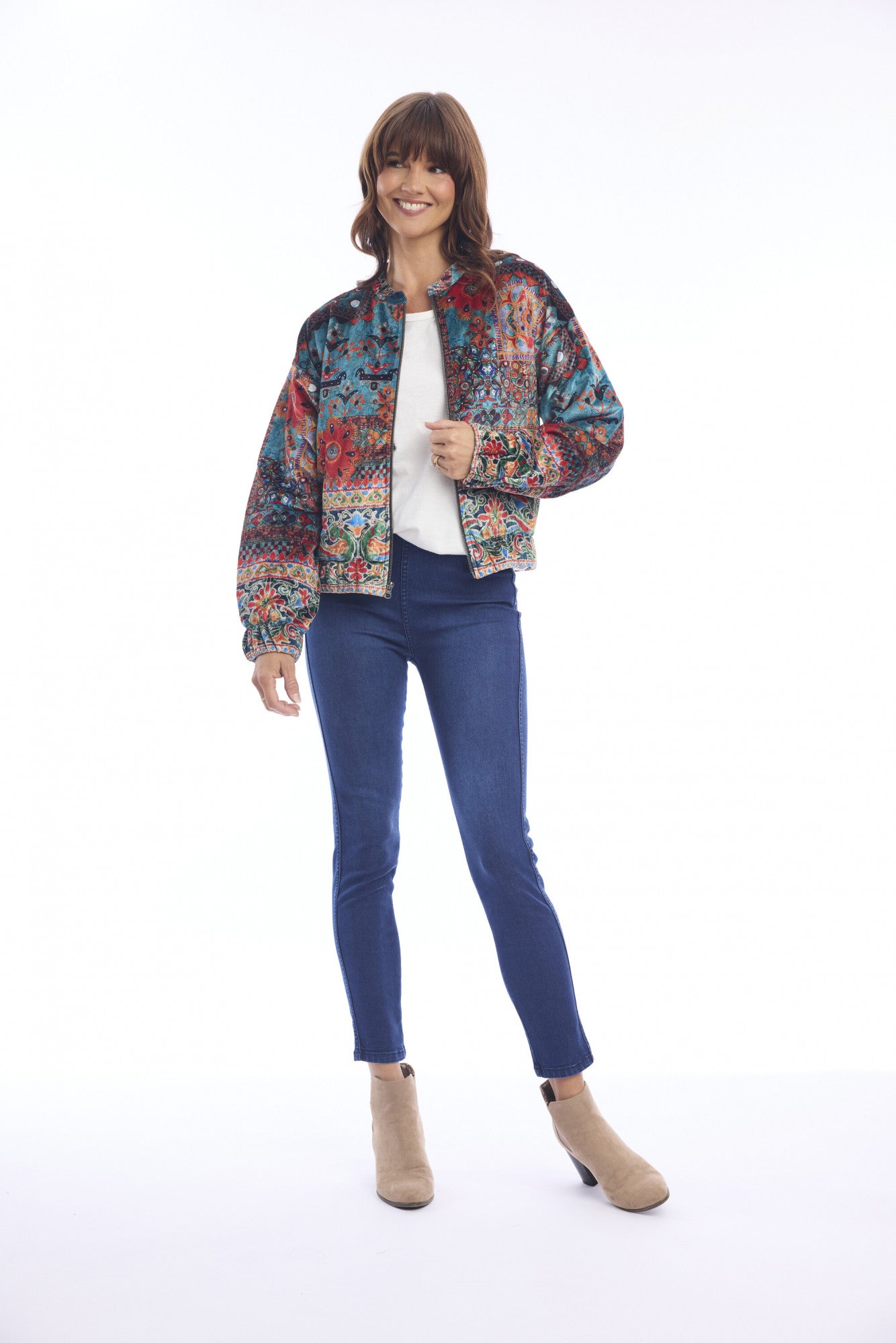 Siena Velvet Bomber Jacket