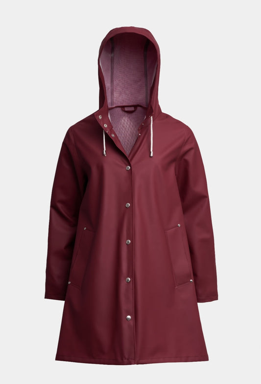 Mosebacke Lightweight Raincoat Burgundy