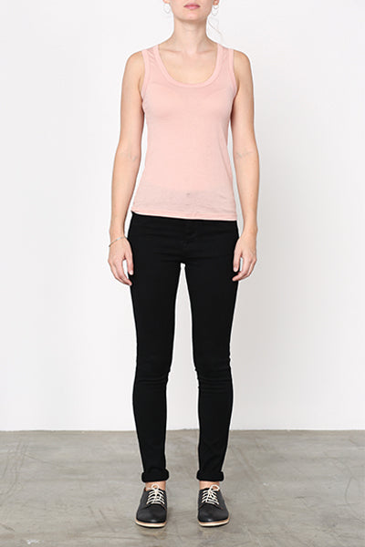 Paperweight Raceback Singlet Dusty Rose