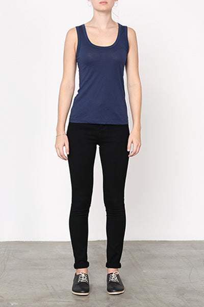 Paperweight Raceback Singlet Navy