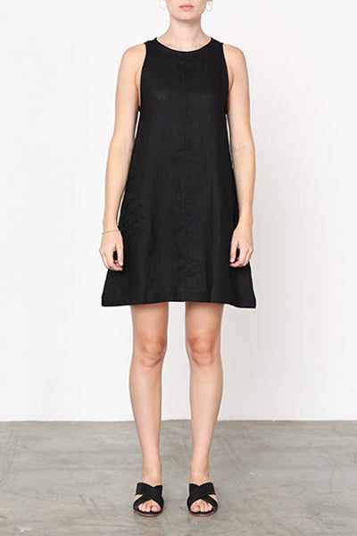 Linen Dress Black