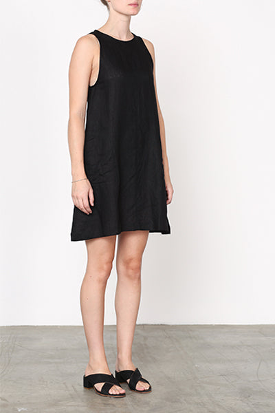 Linen Dress Black