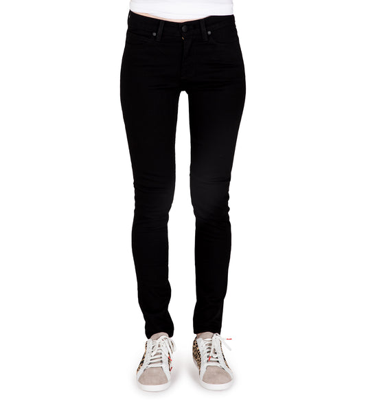 Womens Mid Rise Skinny / Jet Black