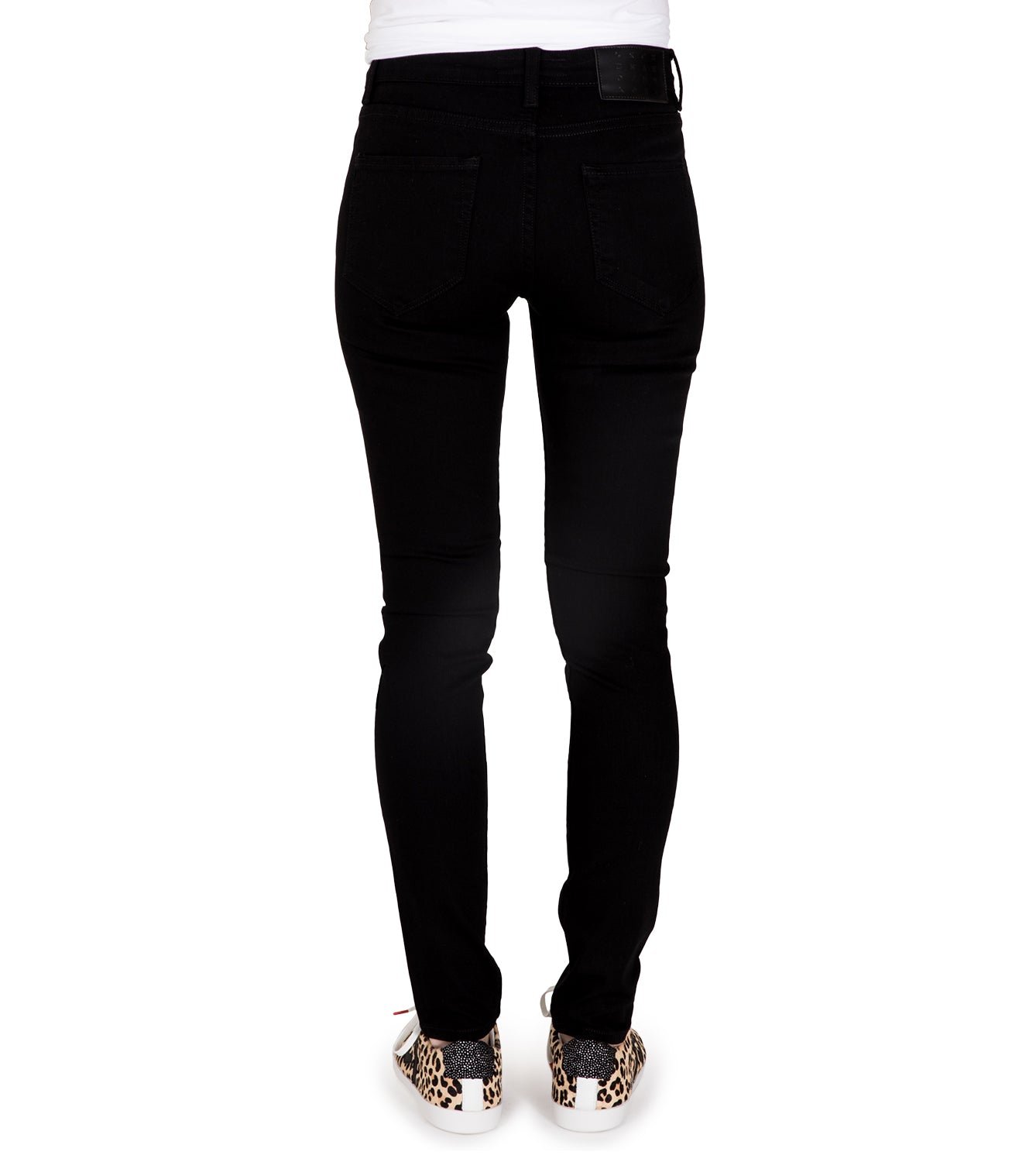 Womens Mid Rise Skinny / Jet Black
