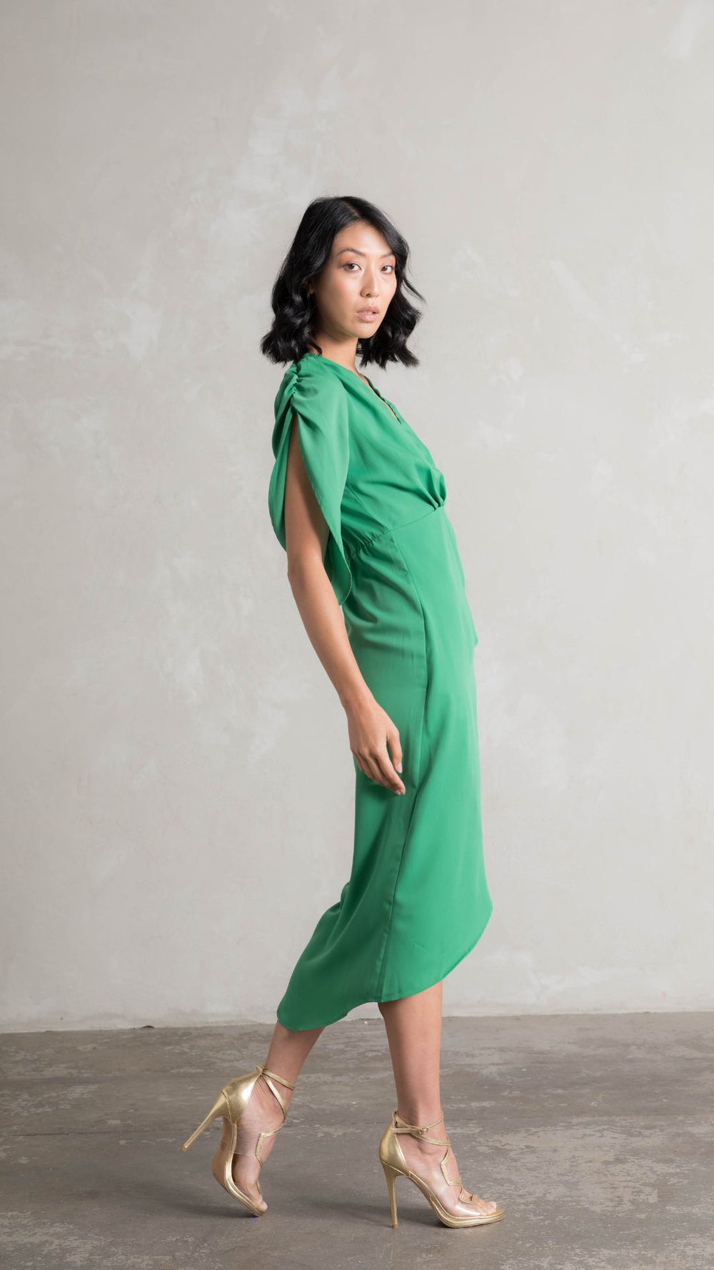 Topaz Wrap Dress - Green