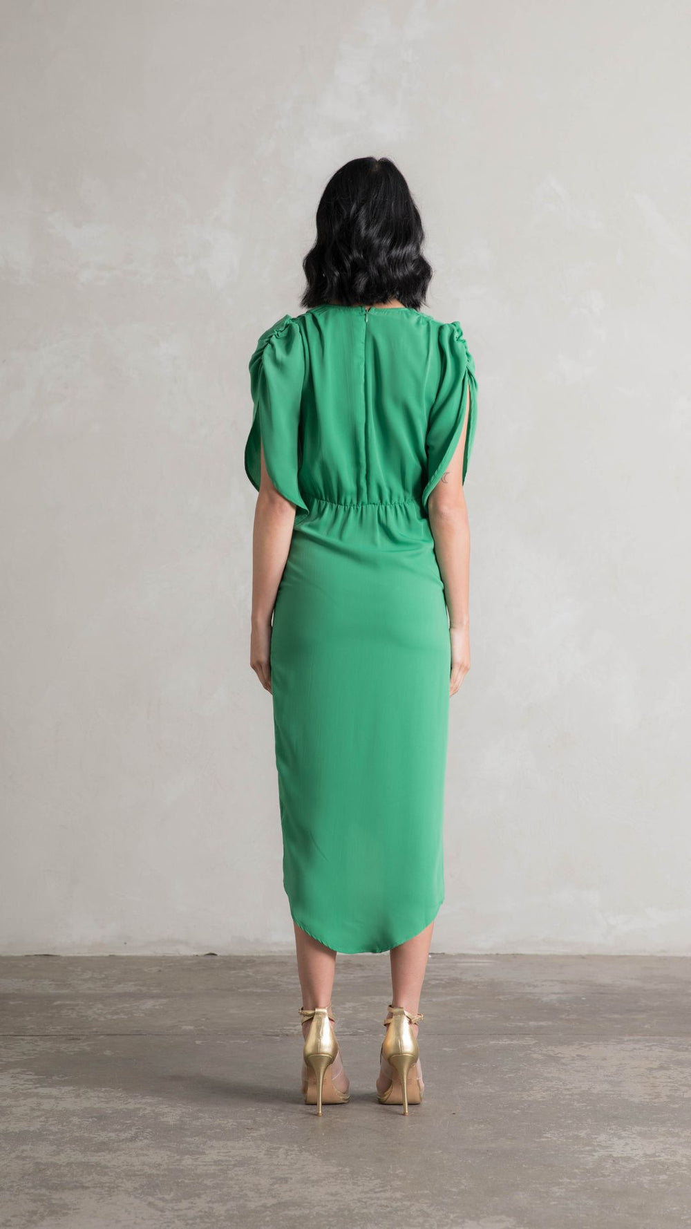 Topaz Wrap Dress - Green